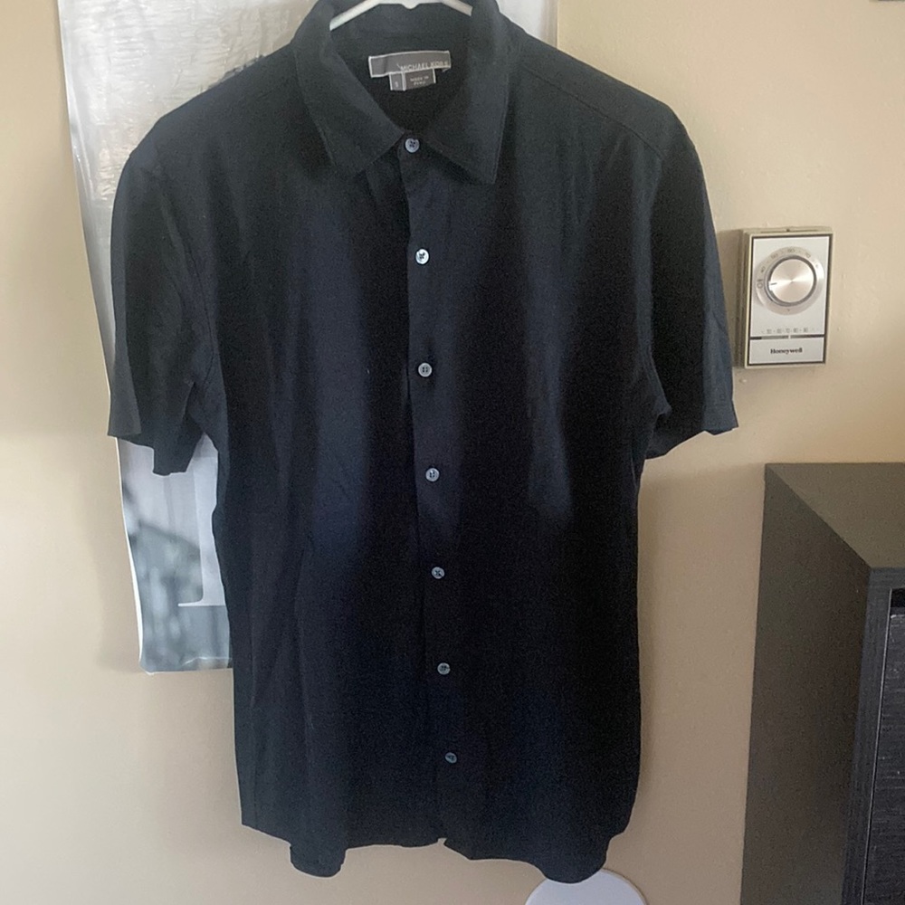 MICHEAL KHORS MENS SHORT SLEEVE DRESS SHIRT